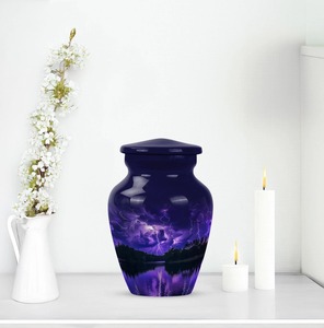 โกศบรรจุอัฐิแบบยุโรป/อเมริกัน สีม่วง ขนาด 3 นิ้ว เป็นมิตรกับสิ่งแวดล้อม ปรับแต่งได้ สำหรับบุคคลทั่วไป - Product Image 2