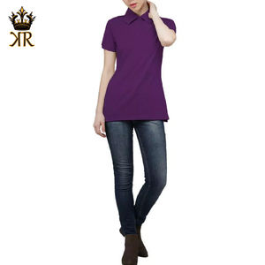 Nouveauté T-shirts polo en coton pour femmes respirants, doux et solides, motif décontracté, vente en gros de vêtements de mode personnalisés pour femmes Po - Product Image 5