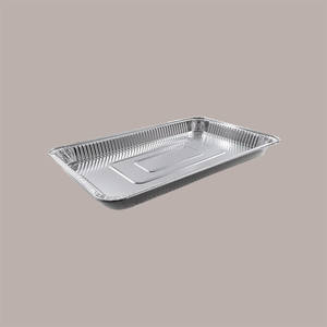 Plateaux de service rectangulaires en aluminium LUCGEL, récipient bas, code 1569, 525x325H39 mm, lot de 10 pièces - Product Image 1