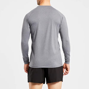 Camisetas de Manga Larga para Hombre al por Mayor, Personalizadas, 100% Algodón, Transpirables, Antiarrugas, de Alta Calidad, para Entrenamiento - Product Image 3