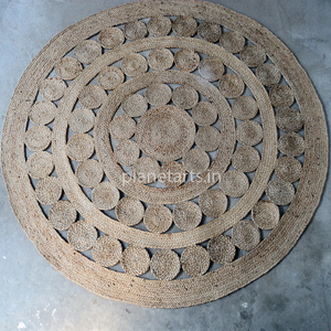 Best Selling Factory Supply Natural Round Jute <b>Door</b> <b>Mat</b>, Braided Jute Bedside Rug Runner at Wholesale Price - Product Image 1