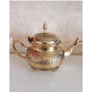 กาน้ำชาทองเหลืองแบบโบราณทำด้วยมือใหม่ที่มาพร้อมฝีมืออันประณีตเพื่อสัมผัสความสง่างามเหนือกาลเวลา - Product Image 3