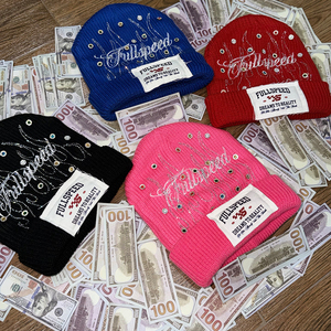 Prix de gros, bonnets d'extérieur avec votre logo, matériau personnalisé, bonnets en strass pour la vente en ligne - Product Image 5