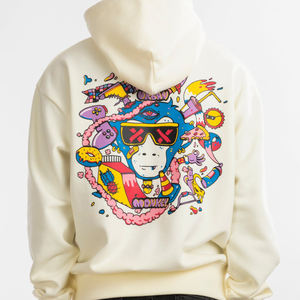 Sudadera con capucha gráfica de gran tamaño para mujer Tipografía personalizada Diseño trasero OEM Moda Suministro a granel Sudaderas con capucha Streetwear - Product Image 1