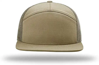 Casquette Snapback Unisexe en Maille 6 Panneaux Couleur Unie Respirante Ajustée pour le Printemps et l'Été – Style Décontracté