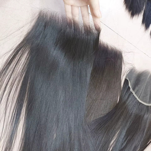 Extension de tissage de cheveux vierges vietnamiens de haute qualité fermeture frontale HD pour enfants bruts et faisceaux de cheveux raides en os - Product Image 1