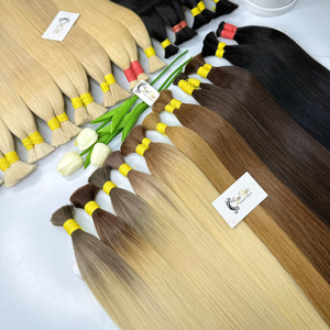 ผมต่อเวียดนามแท้แบบเรมี่ คิวติเคิลเรียงเส้น สีบลอนด์ซิลค์คัสตอม คุณภาพสูง แบบซุปเปอร์ดับเบิ้ลดรอน ของบริษัทซัน คอมพ์ไนซ์ - Product Image 5