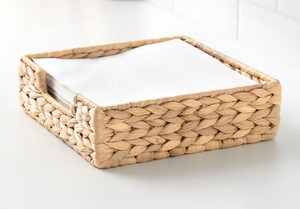 Couverture de jacinthe d'eau naturelle faite à la main porte-papier tissé en bambou écologique boîtes à mouchoirs de maison de Style Rectangle Vintage - Product Image 5