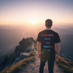 T-shirt promotionnel « Souviens-toi de qui tu voulais être » - Product Image 3