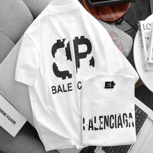 เสื้อยืดคอกลมแขนสั้นทรงปกติ ผ้าถักเนื้อคอตตอน 100% คุณภาพสูง พิมพ์ลาย แห้งเร็ว สำหรับผู้ชายและผู้หญิง สไตล์ลำลอง - Product Image 6