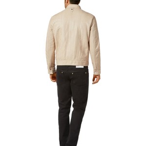 RIVIAN ATLANTIC Premium Python chaqueta de cuero en relieve para hombres nueva chaqueta de cuero de piel de serpiente invierno ODM/OEM suministro - Product Image 2