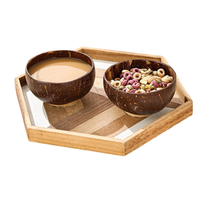 Nuevo producto de coco 2025 cuencos pequeños de cáscara de coco para comida de batido/cuencos de coco decorativos hechos a mano elegantes hechos en Vietnam - Product Image 1