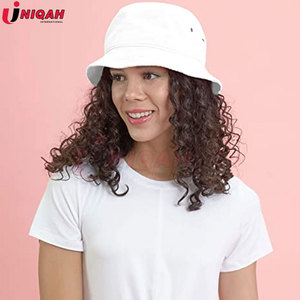 Unisexe 100% coton et denim UPF 50 Packable Summer Travel Beach Sun Hat Outdoor Bucket Hat for Summer Wear Formal Velour Style - Product Image 2