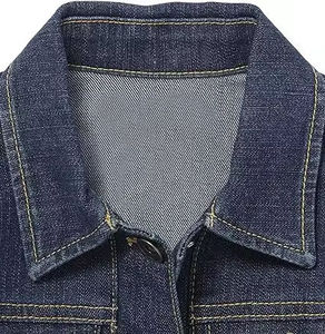 Veste en jean bleu classique pour homme, best-seller, 100% coton, imperméable, écologique, durable, confortable, élégante pour l'hiver et le quotidien - Product Image 3