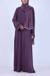 Nouvelle arrivée Abaya de style arabe de Dubaï Robe musulmane à manches longues pour femmes en taille adulte Abaya personnalisée - Product Image 3