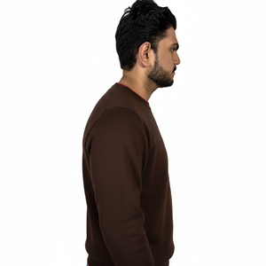 เสื้อสเวตเชิ้ตคอกลมผ้าคอตตอนผสมเนื้อหนา คุณภาพดีเยี่ยม 100% ทรงปกติ เป็นมิตรกับสิ่งแวดล้อม - Product Image 4