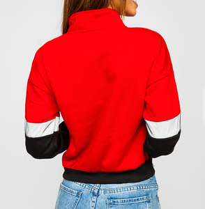 Sudadera de Mujer con Logotipo Personalizado, Color Sólido, Cuello Redondo, Sudadera Extra Grande y Gruesa - Product Image 4