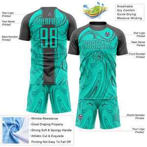 Uniforme personnalisable de vêtements de football respirants pour hommes femmes jeunesse-OEM fournisseur - Product Image 4
