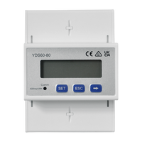Sensor de Energía Inteligente para Riel DIN, Medidor Fotovoltaico Bidireccional de 0-80A, Clase 0.5, Anti-reflujo, Modbus RS485 para EMS Fotovoltaico Distribuido