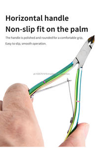 Outils de soin des ongles en acier inoxydable au titane coloré de haute qualité outils de beauté personnels pour tondeuse à cuticules de peau morte - Product Image 3