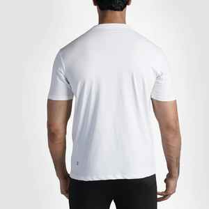 T-shirt régulier pour hommes 100% coton T-shirt imprimé de logo personnalisé de haute qualité T-shirt uni vierge à col rond de coupe standard pour hommes - Product Image 3