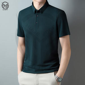 Meilleurs fabricants logo personnalisé couleur unie respirant tricoté pour polo vêtements décontractés pour hommes coupe ample golf pour polos - Product Image 6