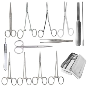 ชุดขลิบหนังหุ้มปลายอวัยวะเพศชายแบบมืออาชีพ ผลิตตามสั่ง น้ำหนักเบา ทำจากสแตนเลส ใช้ซ้ำได้ สีเงิน สำหรับการผ่าตัดทั่วไป - Product Image 1