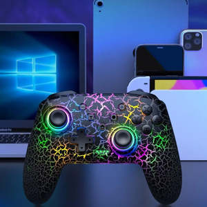 คอนโทรลเลอร์ไร้สาย Pro RGB สำหรับ Nintendo Switch OLED จอยสติ๊กเกม คอนโทรลเลอร์เกมสำหรับพีซี ใช้งานร่วมกับ Switch OLED ได้ - Product Image 2