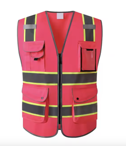 เสื้อกั๊กนิรภัยสีทึบมองเห็นได้ชัดเจนพร้อมเทปสะท้อนแสงปรับแต่งโลโก้ได้ทุกสีใช้ได้ทั้งฟิตเนสและโยคะ - Product Image 6