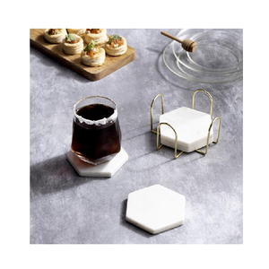 Posavasos de mármol para decoración del hogar con soporte de latón para decoración de mesa y accesorios, alfombrillas y almohadillas, superventas - Product Image 2