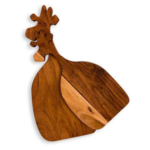 Tabla de Cortar de Madera Hecha a Mano, Ecológica, con Forma Atractiva, Apta para Lavavajillas, para Utensilios de Cocina, Regalo, Bloque de Cortar - Product Image 5