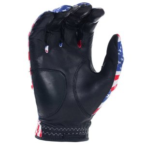 ถุงมือกอล์ฟหนัง cabretta สีขาวลายธงอเมริกันสีน้ำเงินถุงมือกอล์ฟสำหรับผู้ชายและผู้หญิงถุงมือกอล์ฟฝ่ามือซ้ายกันลื่น - Product Image 6