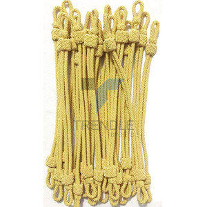 Cordón Trenzado Dorado de Estilo Clásico, Cordones para Prendas de Alta Tenacidad, Cordón Metálico Hecho a Mano - Product Image 6