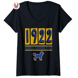 Sigma Gamma Rho Sorority Camiseta de algodón bordada para mujer Jersey de mujer hecho a medida Mezcla de algodón de poliéster ecológico - Product Image 3