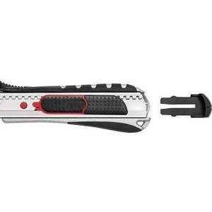 Couteau utilitaire de sécurité 2-en-1 WEDO en acier au carbone 18 mm Noir/Rouge - Product Image 1