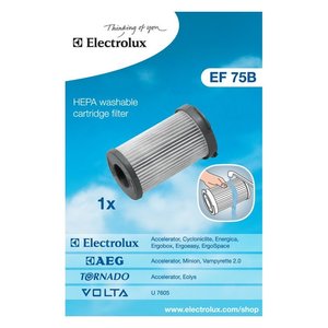 Filtro HEPA Blanco y Gris para Aspiradora EF75B, Modelo 9100165, Compatible con Electrolux - Product Image 3