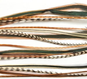 Plume décorative naturelle en plumes de grizzly pour la fabrication artisanale - Product Image 5