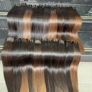 Cabello de trama Cabello liso de color clásico completo súper doble dibujado con cabello vietnamita crudo de alta calidad - Product Image 4