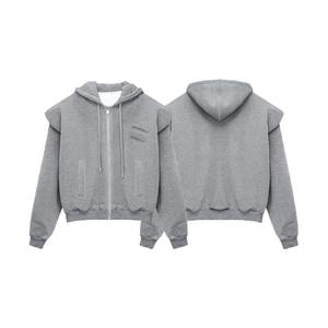 Full Zip up Hoodies Unisex Luxury Quality 100Cotton Fleece Heavyweight Thermal Comfortable Stylish Men's Zip Hoodies - Product Image 5