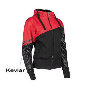 Vente en gros de sweats à capuche pour hommes en coton polaire CE pour moto protecteurs amovibles sweats à capuche en Kevlar polaire pour femmes avec protection - Product Image 3