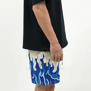 Pantalones Cortos Deportivos de Cintura Media para Hombre, Diseño Urbano, Patrón Sólido, Transpirables, OEM, Poliéster/Algodón, Cierre con Cordón, Tinte Liso - Product Image 6