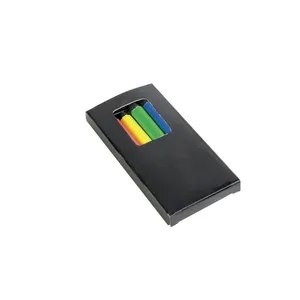 Set di 6 Matite Fluorescenti in Legno Colorate Personalizzate - Product Image 1