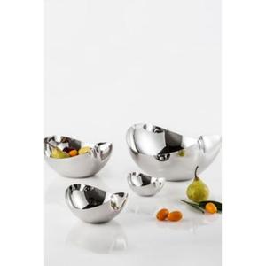 Bol de service en acier inoxydable élégant avec une finition polie miroir, parfait pour améliorer l'attrait des aliments et la décoration de table - Product Image 5