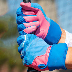 Guantes de béisbol ajustables para batear, tallas para adultos jóvenes, guantes de marca personalizados de Palma antideslizante de ajuste suave - Product Image 1
