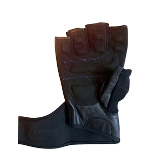 Custom PU Leather <b>Weight</b> Lifting <b>Gloves</b> Half Finger Gym <b>Gloves</b> with Wrist Wrap for Sports & Fitness Training Unisex - Product Image 5