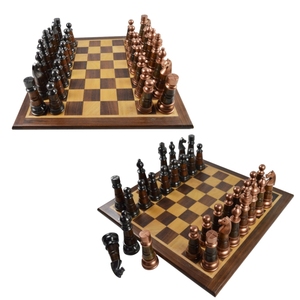 Juego de Ajedrez de madera y metal de lujo hecho a mano indio/tablero de ajedrez aspecto simple y maravilloso disponible a precios asequibles - Product Image 3
