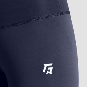 Leggings Navy Run para Mujer, Corte Ajustado, Cintura Alta y Baja, Estilo Casual, Pantalones de Yoga con Logotipo Estampado, Hechos de Tela Spandex, Talla XL - Product Image 6