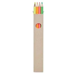Ensemble de 4 crayons de couleur personnalisés BOWY - Product Image 1