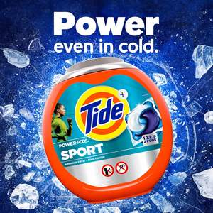 Lessives en dosettes Tide Power Pods Sport, 45 unités, protection avancée contre la transpiration et les taches - Product Image 3
