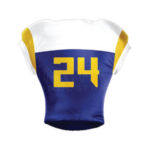 Maillot de football américain personnalisable de haute qualité, 100 % polyester, durable, respirant, séchage rapide, ensembles à manches courtes - Product Image 5